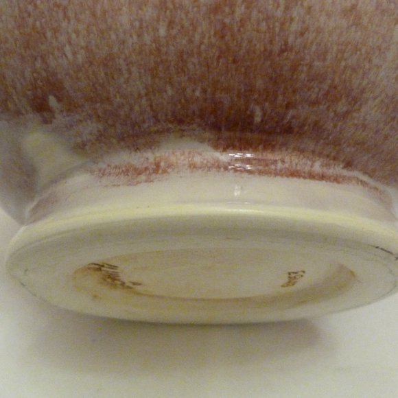 Handcrafted North Carolina Art Pottery 9 Inch Bowl by L3 Smith Pottery Cranberry - Picture 7 of 11